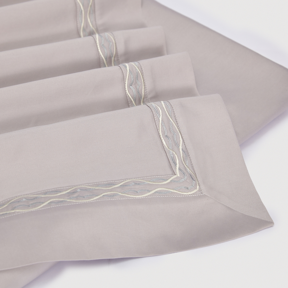 Постельное белье cемейное Сlaire&Caroll Le Fleur серый