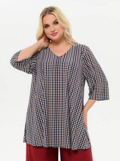 Туника А-силуэта, принт Цепочки