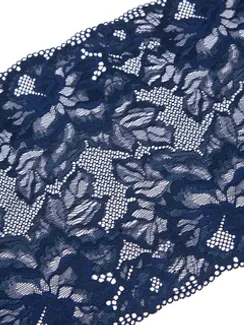 03-274 ОПТ Кружево эластичное 23 см, темно-синий 061