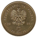 2 злотых 2003 год, Польша. 750-летие Познани. Города UNC
