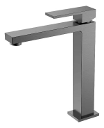 Смеситель для раковины Boheme Qubic 472-GM матовый графит