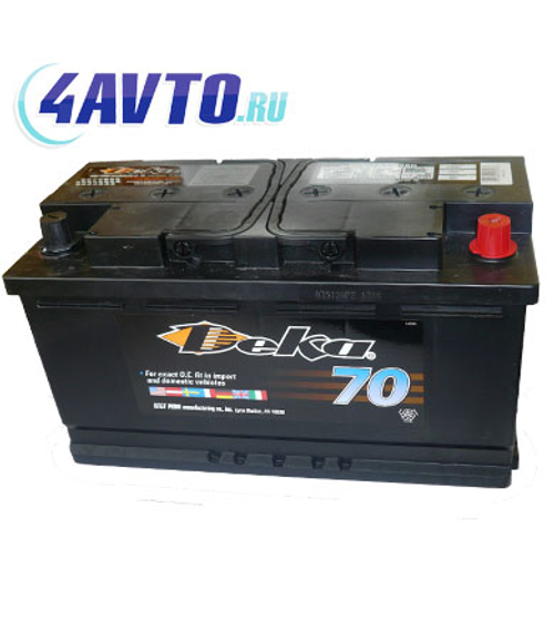 Аккумулятор 6СТ-100 А.ч., о.п., R+, DEKA (649 MF, ССА 900)