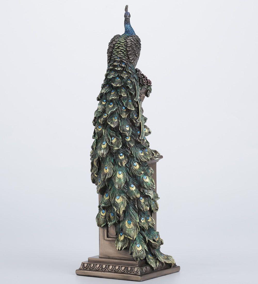 Veronese WS-1335 Статуэтка «Павлин на колонне»