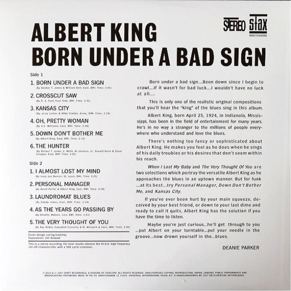 Albert King / Born Under A Bad Sign (LP)