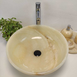 Раковина из оникса Bowl Yellow TinLip BO-60982 45*45*17