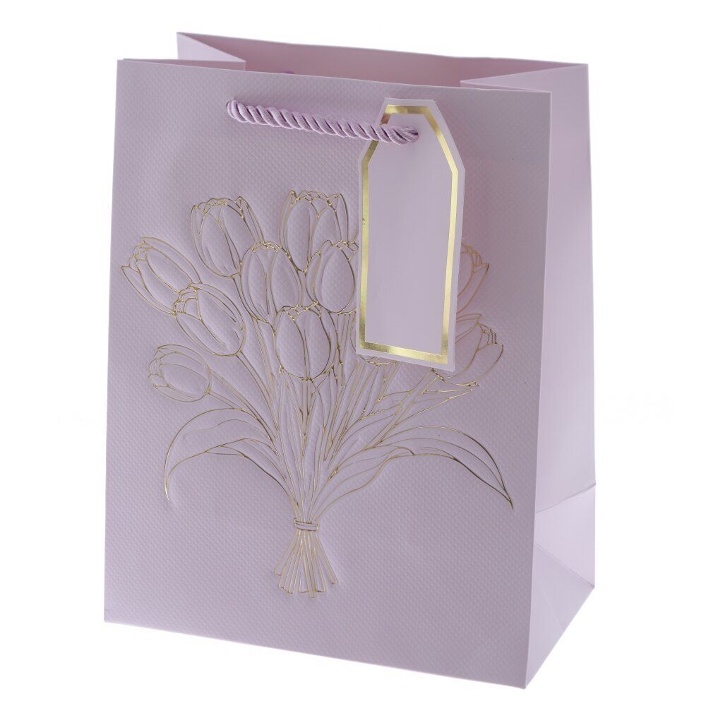 GAEM Пакет подарочный S (бумага 210г/м2, блок 12шт), L18 W10 H23 см, 4в.