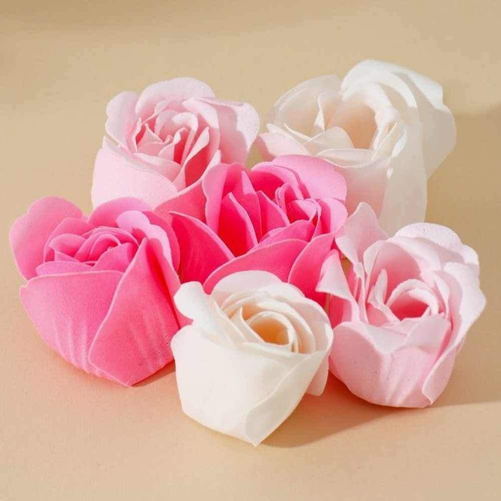 Набор из 6 бутонов твердого лепесткового мыла «В этот весенний день»