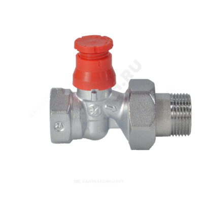 Клапан термостатический R402PTG Ду 15 Ру16 прямой ВР клипс clip-clap с преднастройкой штуцер с герметичной прокладкой Giacomini R402PX233