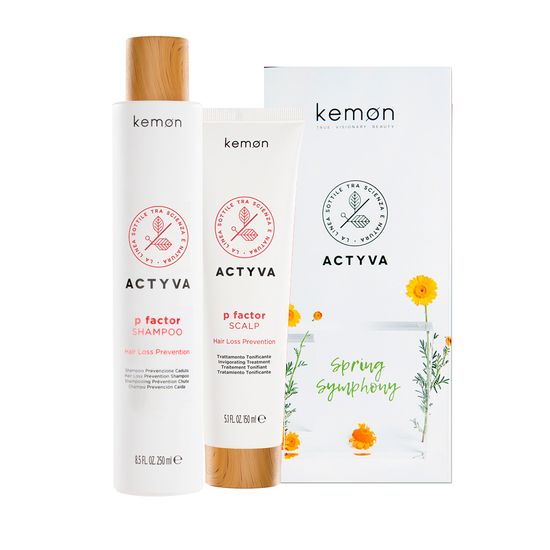 Kemon Набор Защита от выпадения волос Actyva P Factor (шампунь 250мл + крем 150 мл)