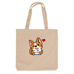 Тканевая сумка двусторонняя "Корги - любовь"