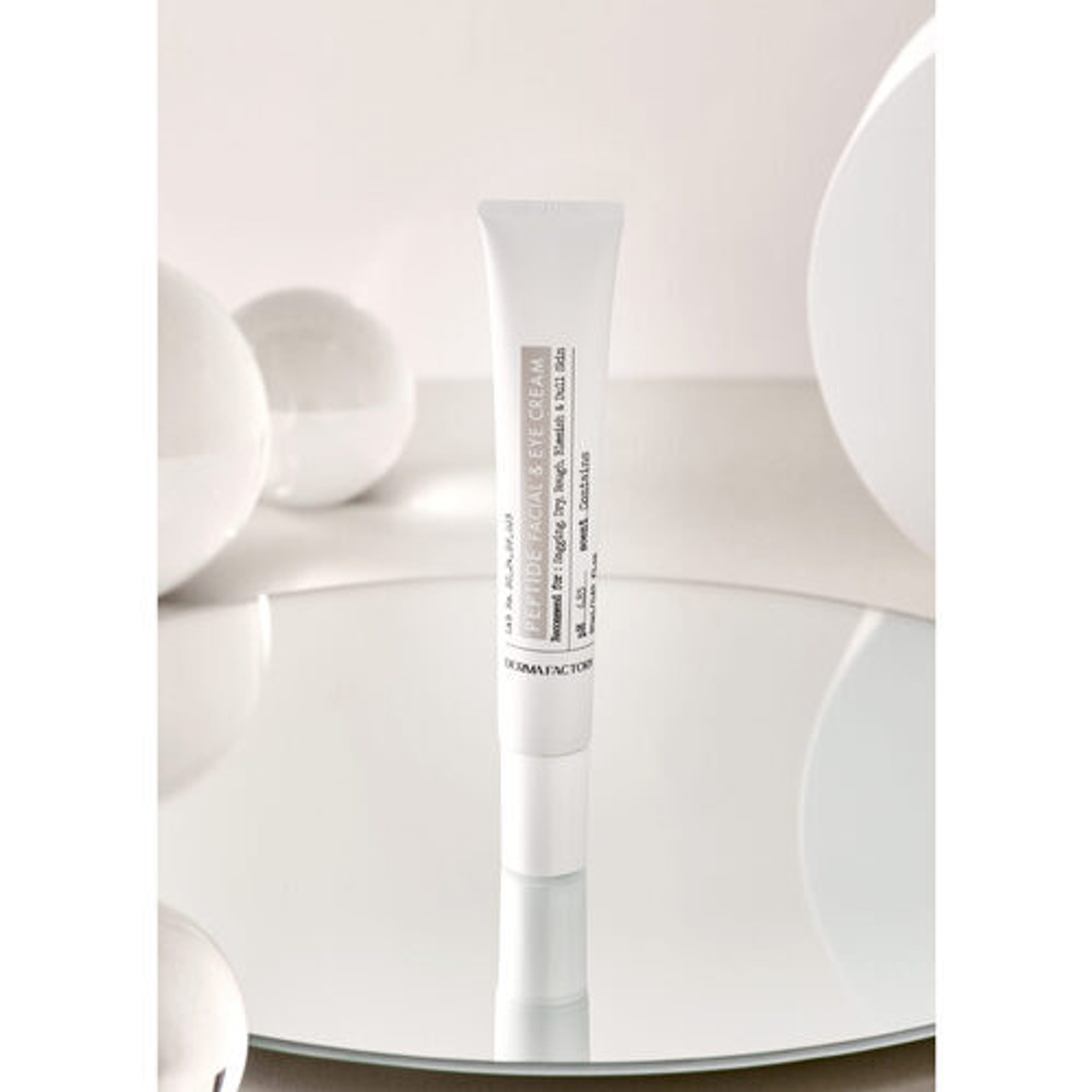 Крем для лица и кожи вокруг глаз с пептидами Derma Factory Peptide facial and eye cream, 20 мл