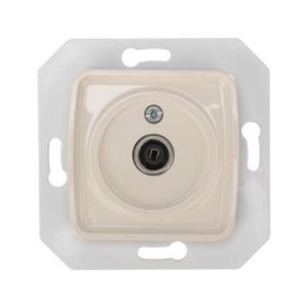 DEA Розетка TV Проходная с/у мех. Беж KRANZ