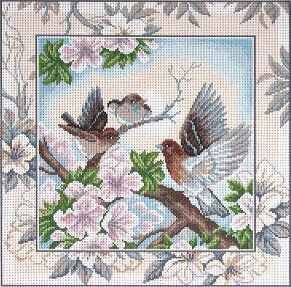 "Трели"-1256 канва с рисунком