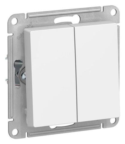 Выключатель 2-кл. AtlasDesign (сх. 5) 10AX механизм лотос SE ATN001351