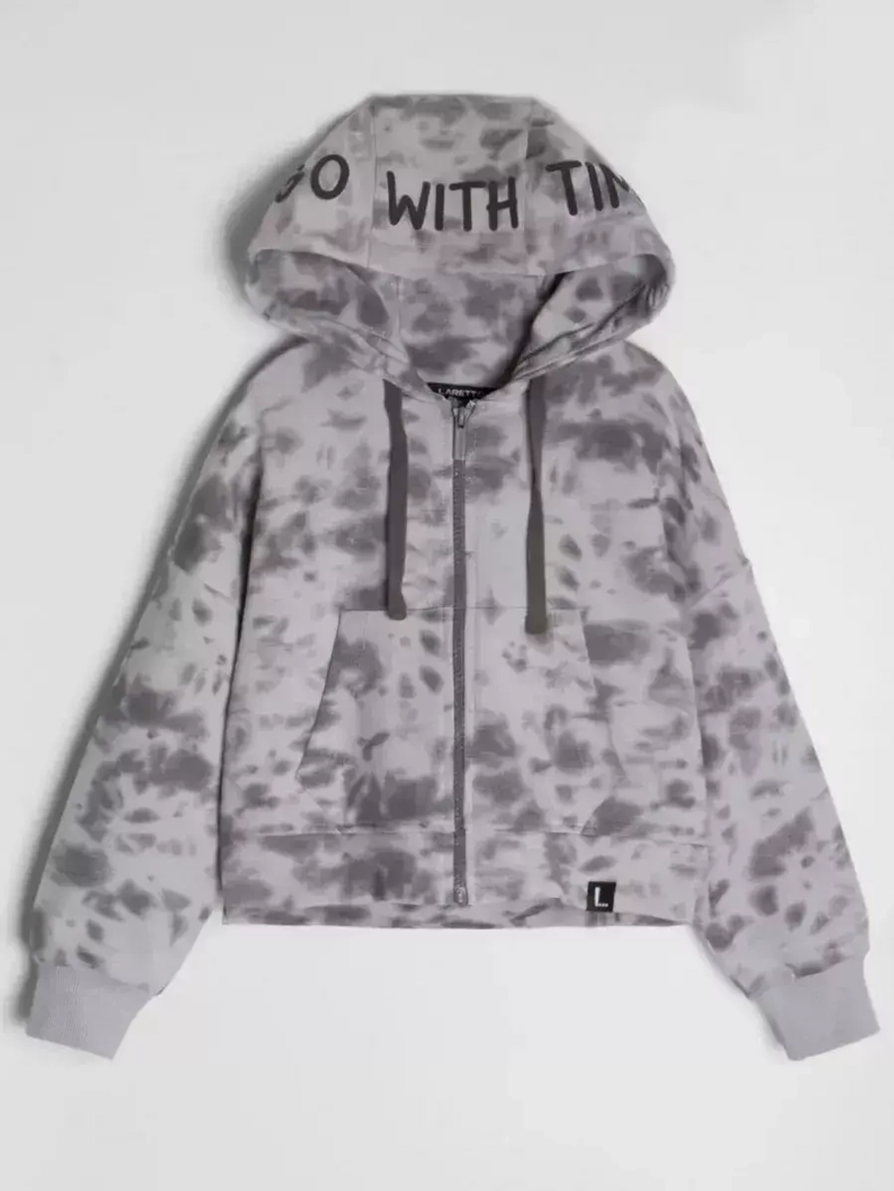 Худи для девочки на молнии в школу