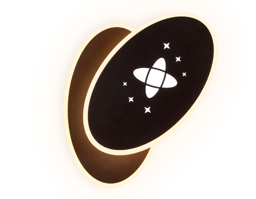 Настенный светодиодный светильник с выключателем FW110 SCF кофе песок LED 3000K+6400K 20W 230*140*50