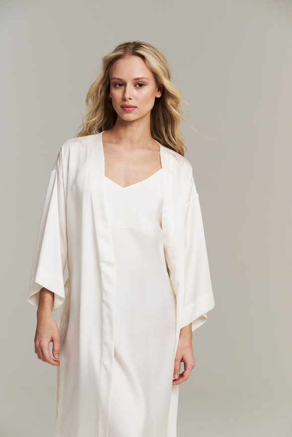 Халат-кимоно из тенселя макси