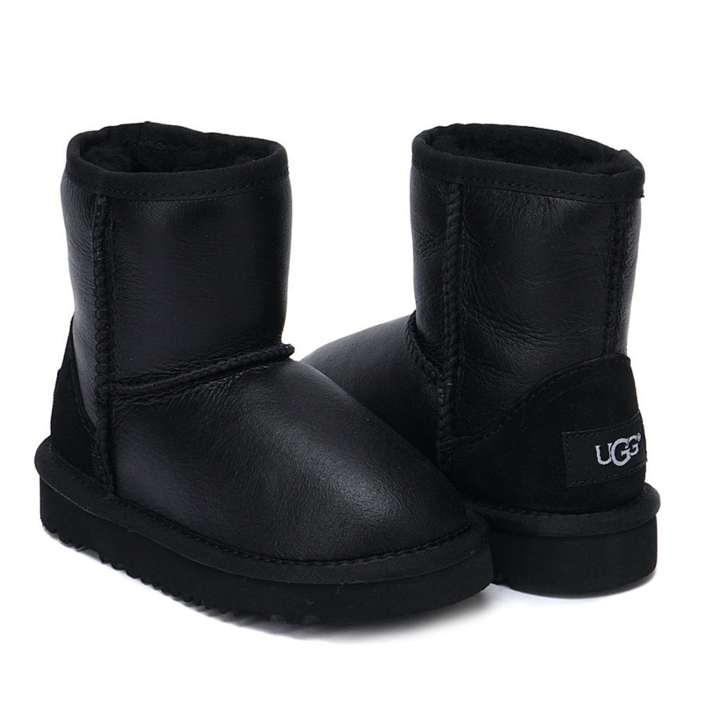 UGG Kids Classic Short Metallic Black
