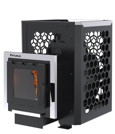 Печь-каменка FORMA 24S (Форма 24) чугунная топка со стеклом