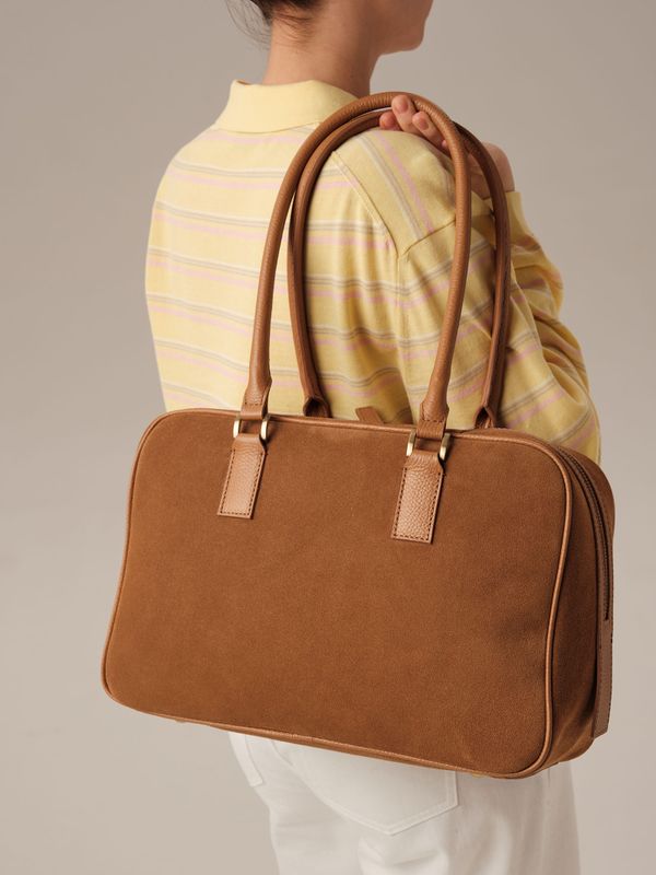 Замшевая сумка DBR Dominique 31389 светло-коричневый