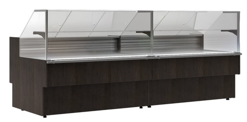 Холодильная витрина CARBOMA ВХСр-1,25 BAVARIA 2 (GC110 VV 1,25-1) динамика без боковин