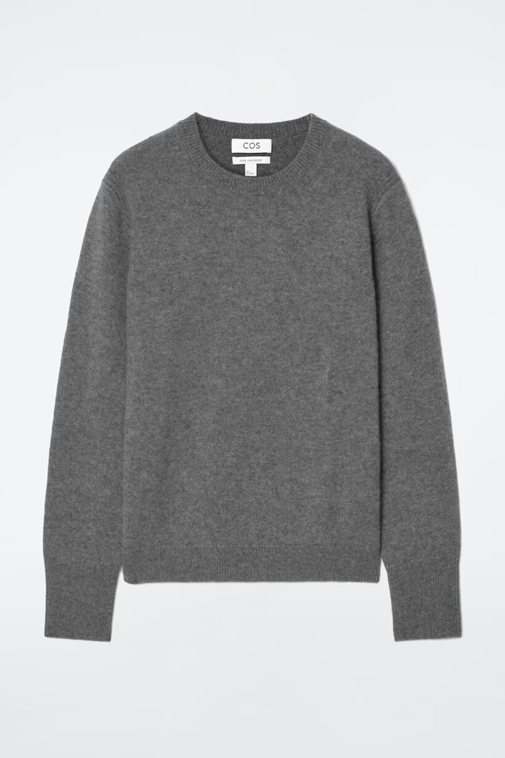 COS КАШЕМИРОВЫЙ СВИТЕР, СЕРЫЙ