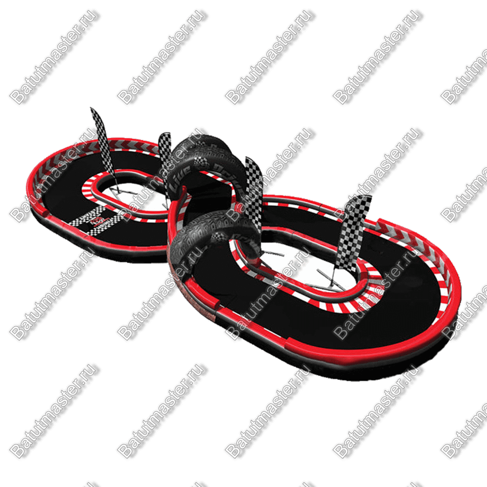 Надувная трасса для машинок "Автотрек", 15,3*6*2,5 м