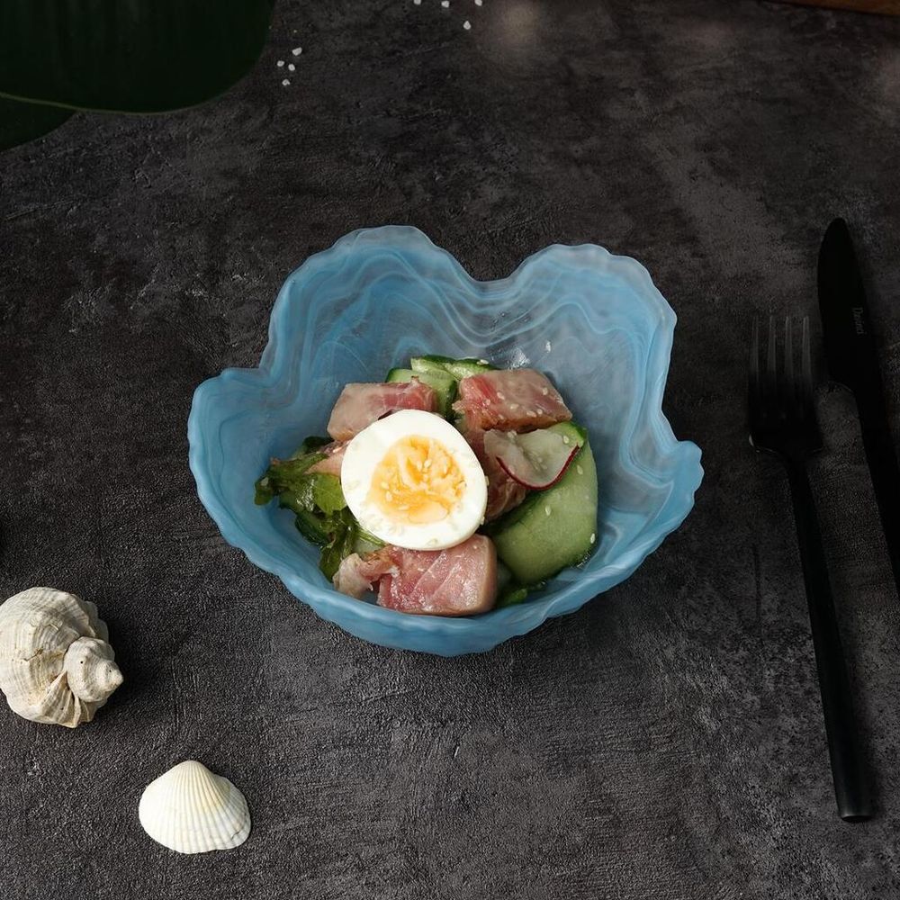 Салатник 250 мл d 16 см h7,5 см   звезда матовое стекло P.L. Proff Cuisine [4]