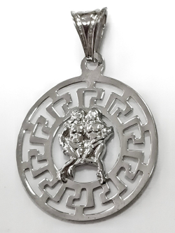 Ювелирная подвеска "Близнецы", серебро