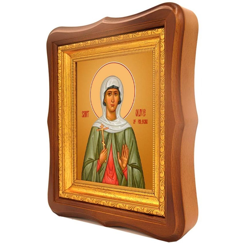 Оливия (Олива) Палермская святая мученица. Икона на холсте.