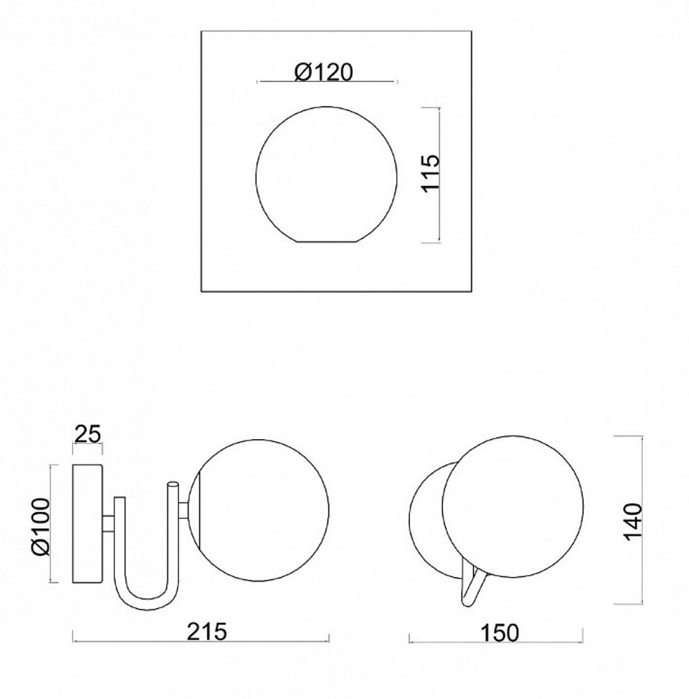 Бра Freya Galaxy FR5013WL-01CH