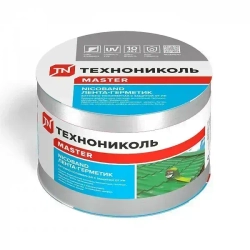 Лента-герметик NICOBAND 10 м х 10 см серебристый / гидроизоляции кровли Технониколь для ремонта крыши и окон