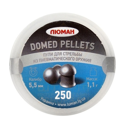 Пули Люман Domed Pellets 5,5 мм 1.1 г (250 шт)