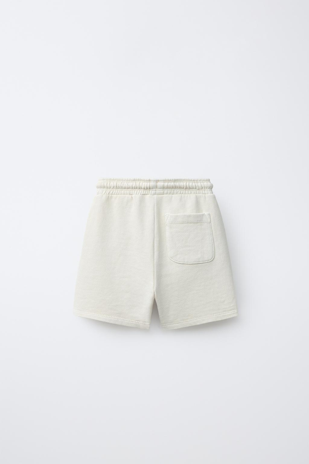 ZARA ШОРТЫ ИЗ МЯГКОЙ ТКАНИ С ОКРАШИВАНИЕМ И ВЫШИВКОЙ, ЦВЕТ ЛЬДА