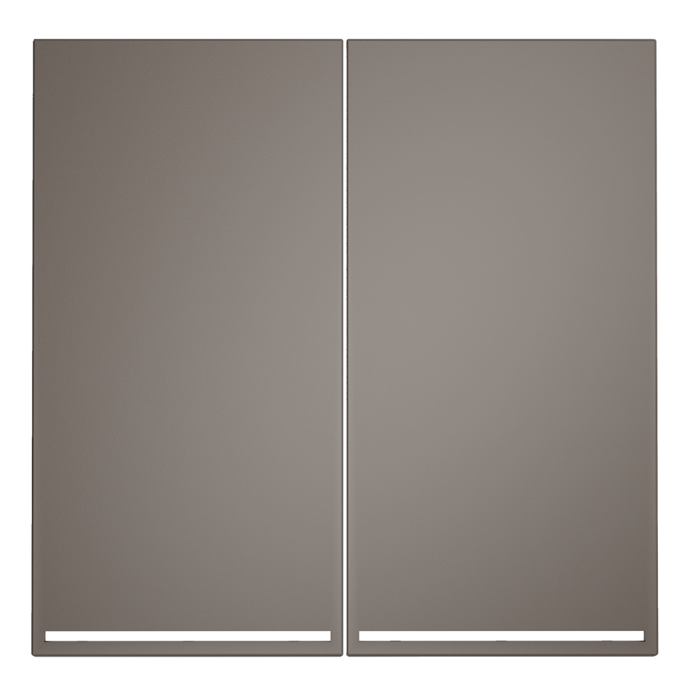 Клавиши для выключателя/переключателя двухклавишного с подсветкой, S70 (капучино)