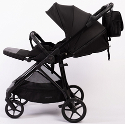 Прогулочная коляска Peppy Amici с автокреслом First Black Black рама Black
