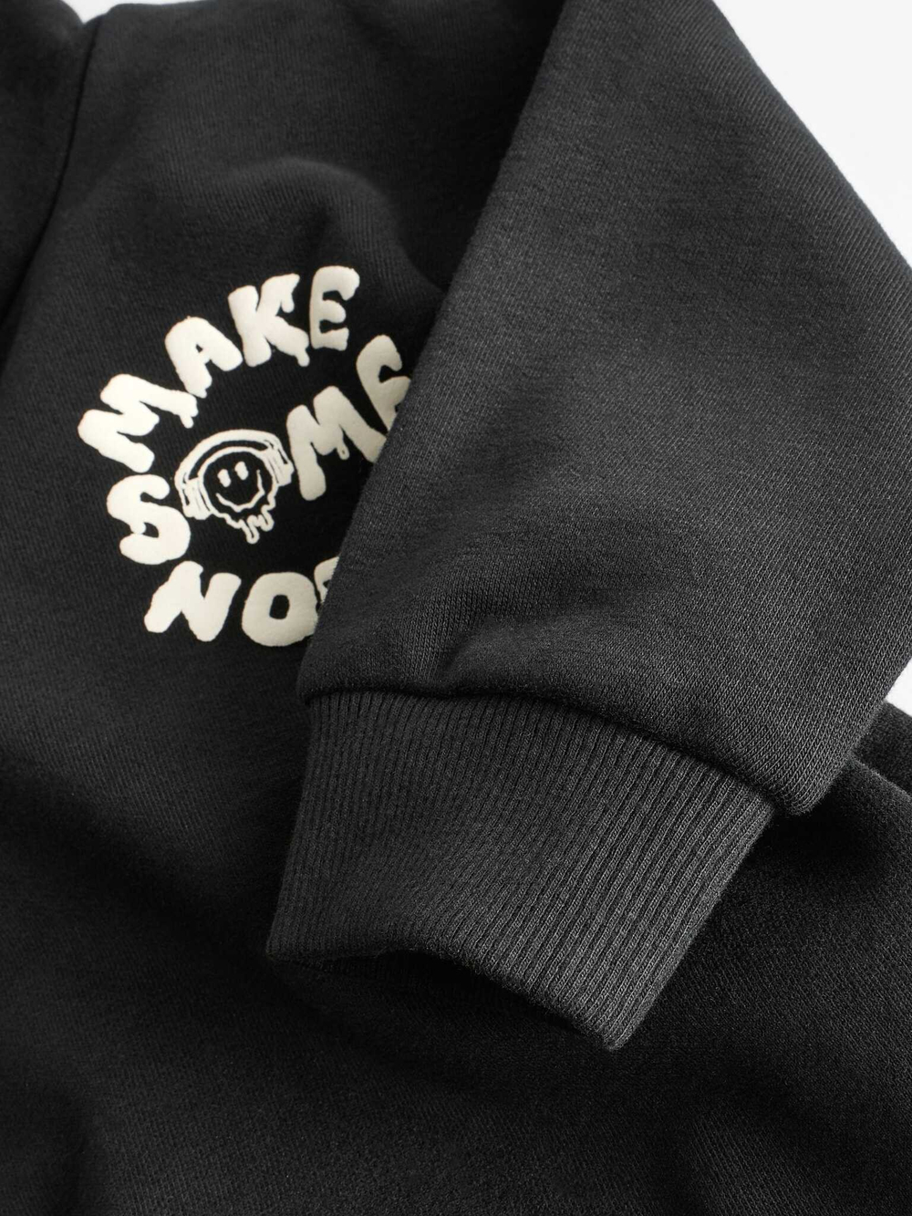 Толстовка с капюшоном и брюки в комплекте для мальчика Next B83-712, Черный, Серый