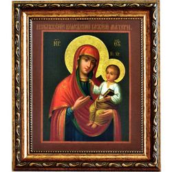 Коложская икона Божией Матери на холсте.