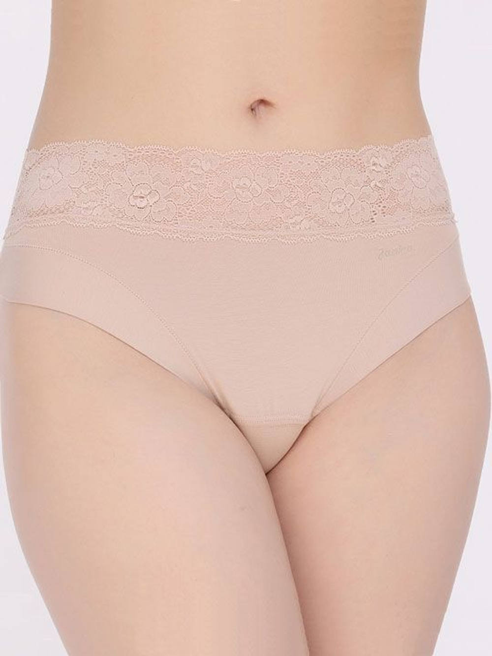 Трусики-слипы Dolce Cinture с кружевным пояском (Размер: M) (Цвет: белый)