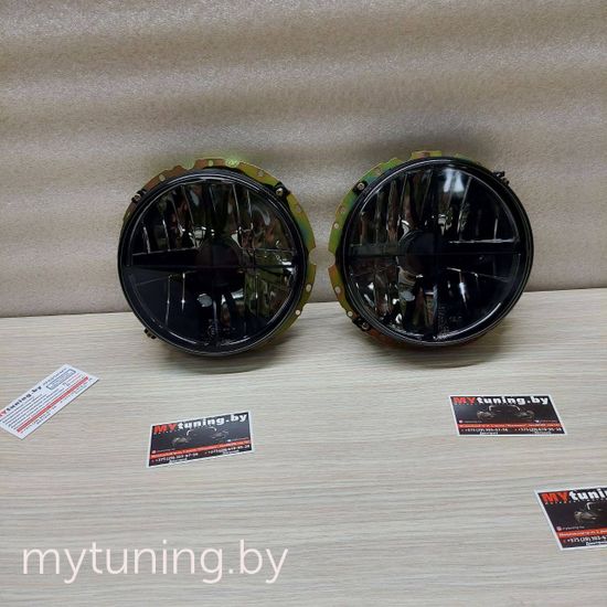 Передние фары внешние VW Golf 1 smoke
