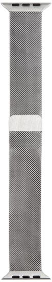 Ремешок миланская петля moonfish для Apple watch - 42/44/45/49 мм, серебристый