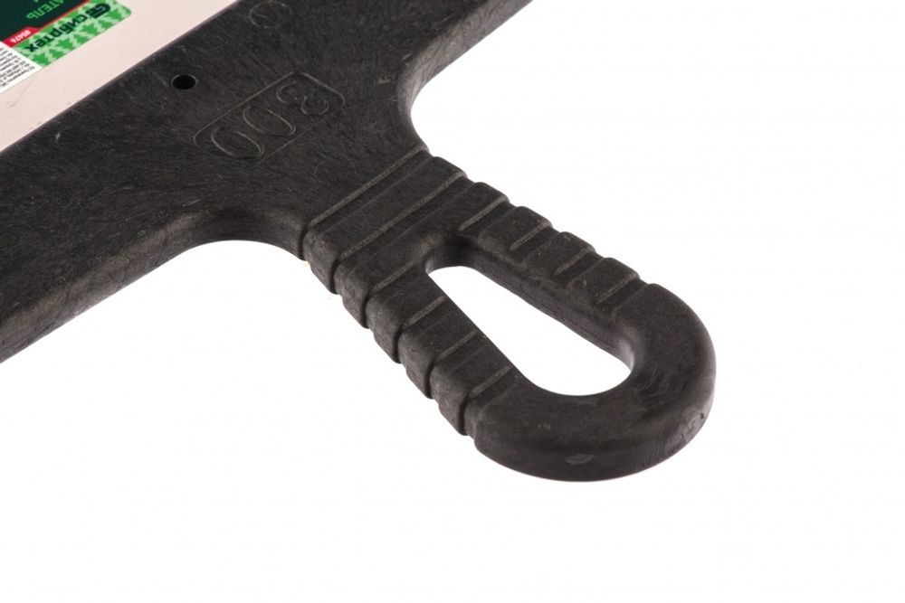 Шпатель из нержавеющей стали, 300 мм, зуб 8х8 мм, пластмассовая ручка// Сибртех 85476