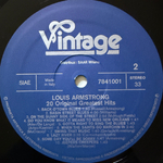 Louis Armstrong ‎– 20 Original Greatest Hits (Италия 1980г.) Т