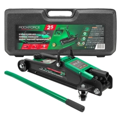 Домкрат подкатной гидравлический 2.5т (h min 90мм, h max 400мм) в кейсе RockForce##Rock FORCE RF-T830031BS(DS)