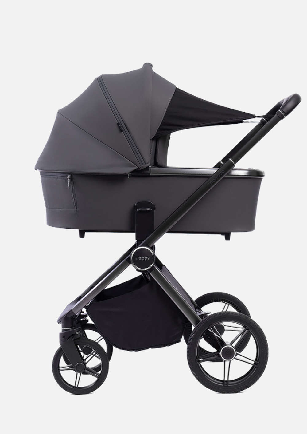 Peppy Коляска детская Monaco 2 в 1 Antrazit Графитовый