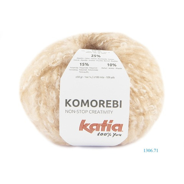 Пряжа для вязания Katia  50% шерсть 25% хлопок 15% полиамид 10% мохер