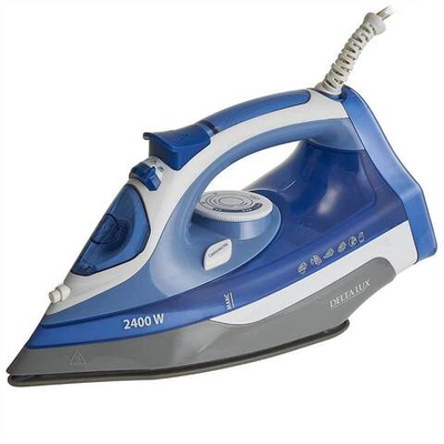 Утюг электрический 2400 Вт DELTA LUX DL-712 белый с синим