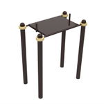 Уличный тренажер №6, стол для армреслинга на хомутах 1375*815*1700 мм.