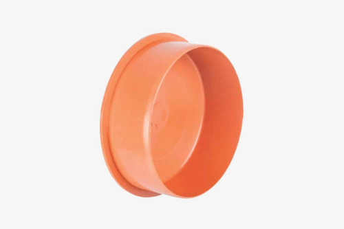 Заглушка НПВХ (ПВХ) безнапорная для наружной канализации с раструбом, цвет коричневый, ХЕМКОР (Россия)