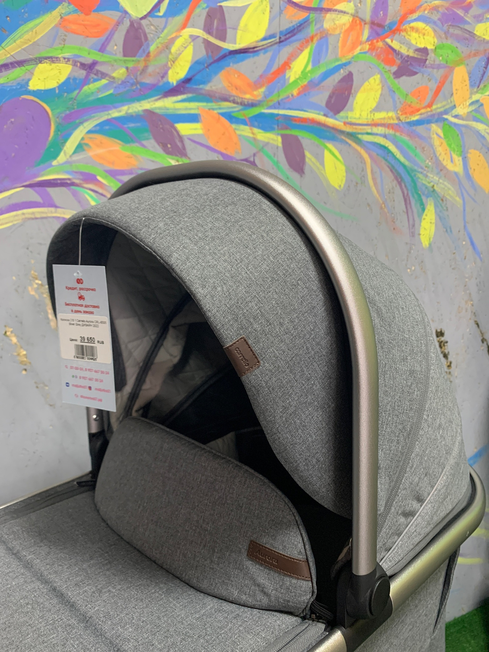 Коляска 2 В 1 Carrello Aurora CRL-6505 Silver Grey ДИЗАЙН 2022